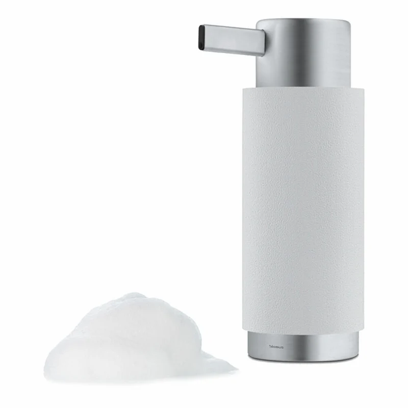 Blomus Ara Seifenspender, Spender, Seife, Edelstahl Matt, Moon-Grey, Ø 6 cm, 68971