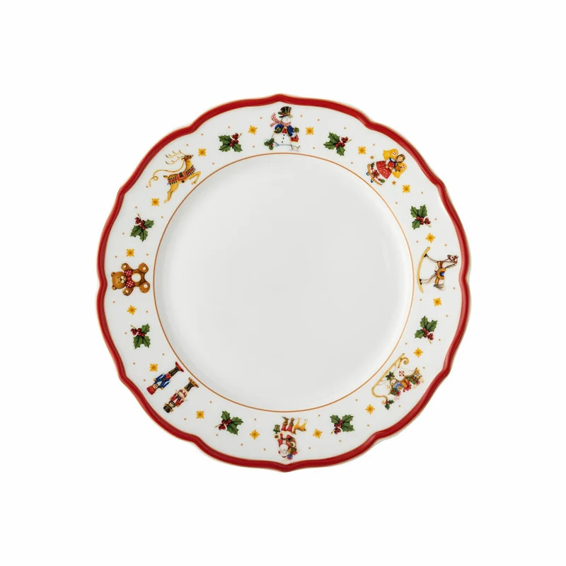 Hutschenreuther Teller flach Happy Wintertime Red, Speiseteller, Porzellan, Mehrfarbig, 27 cm, 02488-727471-10867