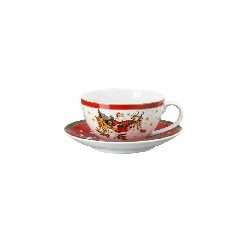 Hutschenreuther Jumbotasse mit Untere Happy Wintertime, Becher, Porzellan, Mehrfarbig, 430 ml, 02488-727470-14780