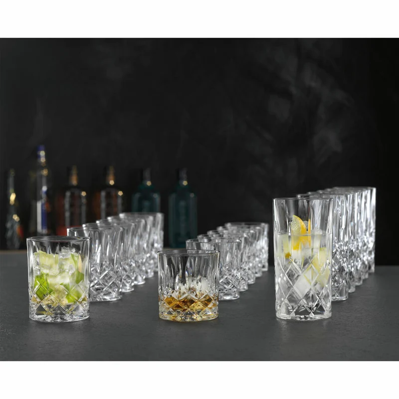 Nachtmann Noblesse Becher-Set 18-tlg., Longdrinkgläser, Whiskybecher, SOF Tumbler, Kristallglas, 101764