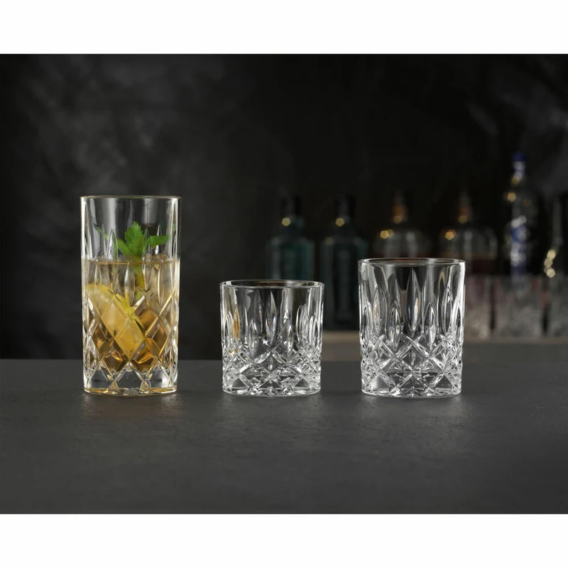 Nachtmann Noblesse Becher-Set 18-tlg., Longdrinkgläser, Whiskybecher, SOF Tumbler, Kristallglas, 101764