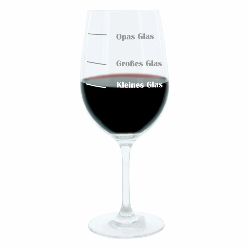Leonardo Weinglas XL, Omas und Opas Glas, 2er Set, Geschenk Stimmungsglas mit lustiger Gravur, Mood Wein Glas, 610ml