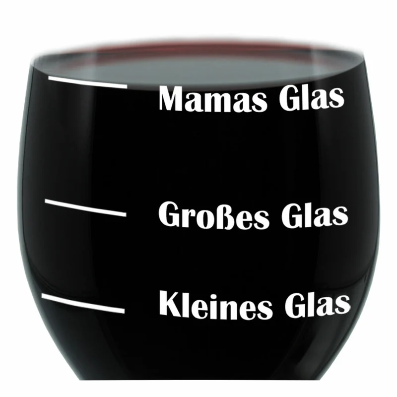 Leonardo Weinglas XL, Mamas Glas, Mutti, Mutter, Geschenk Stimmungsglas mit lustiger Gravur, Mood Wein Glas, 610ml
