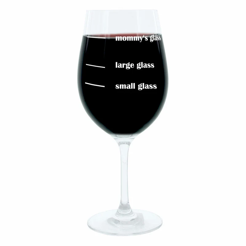 Leonardo Weinglas XL, Mommys Glass, Mum, Mama, Geschenk Stimmungsglas mit lustiger Gravur, Mood Wein Glas, 610ml