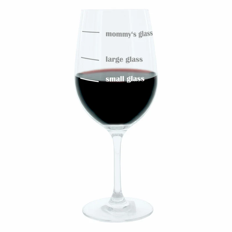 Leonardo Weinglas XL, Mommys Glass, Mum, Mama, Geschenk Stimmungsglas mit lustiger Gravur, Mood Wein Glas, 610ml