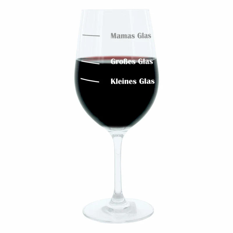Leonardo Weinglas XL, Mamas Glas, Mutti, Mutter, Geschenk Stimmungsglas mit lustiger Gravur, Mood Wein Glas, 610ml
