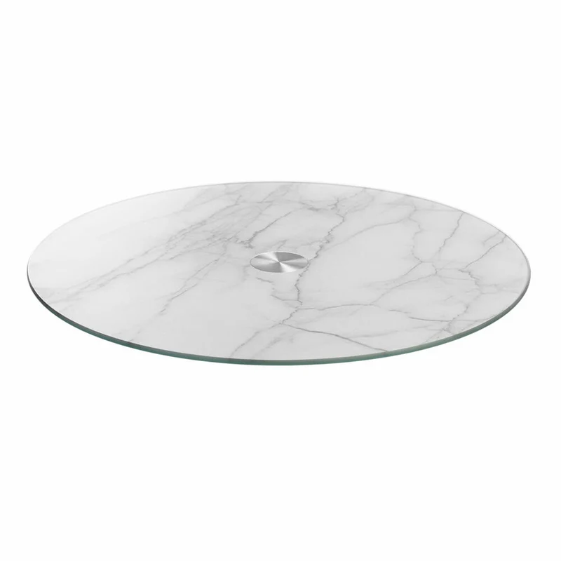 Leonardo Tortenplatte, Torten Platte, Kuchenteller, Marmoroptik, Glas, L 33 cm, 34925