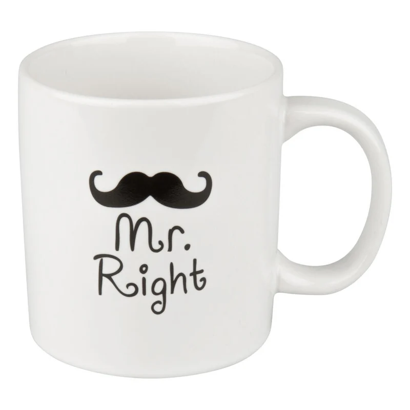Waechtersbach Henkelbecher Mr. Right, Kaffeebecher, Becher, Tasse, 330ml, 4105021103