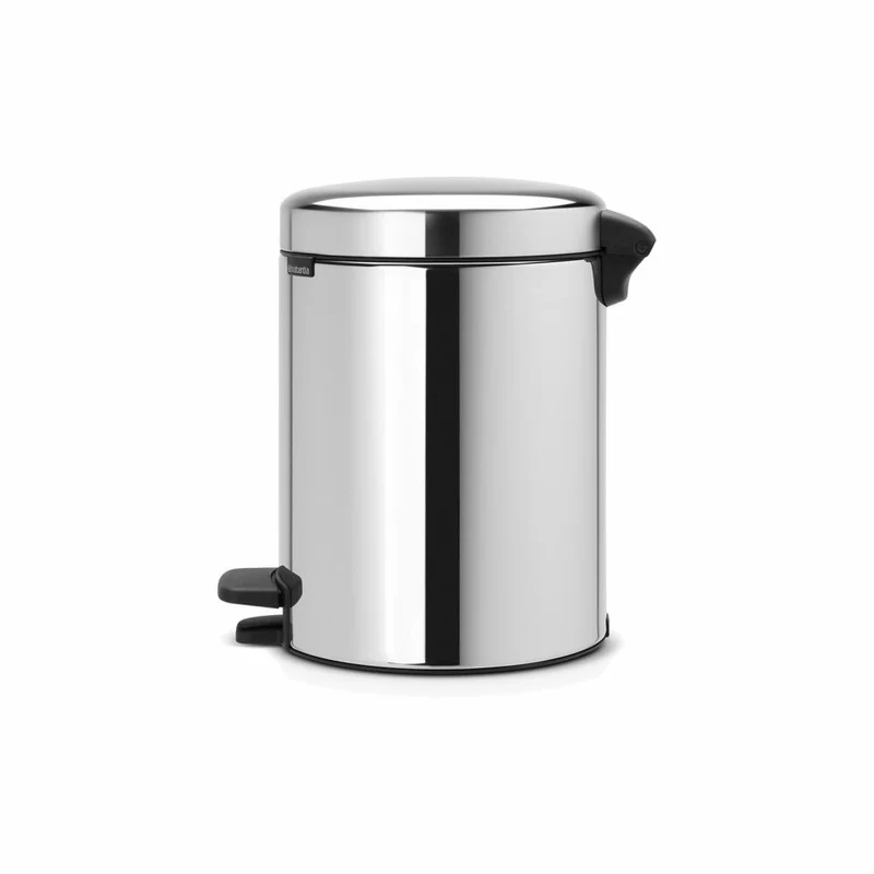 Brabantia Treteimer NewIcon, Kosmetikeimer, Mülleimer, Abfallbehälter, Brilliant Steel, 5 L, 112621