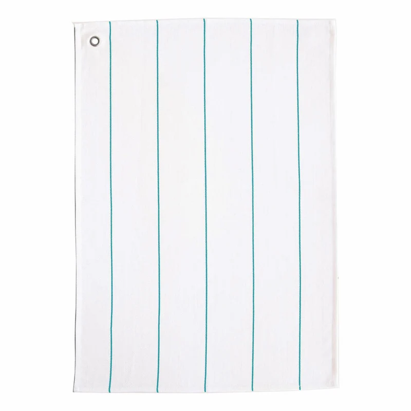 ASA Selection Textil Geschirrtuch Streifen Schmal, Baumwolle, Weiß / Türkis, B 50 cm, 73215065