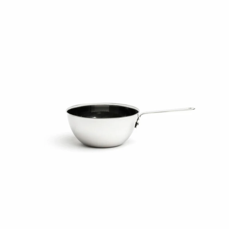Comas Mini-Wok Gourmet, Stielwok, Wokpfanne, Edelstahl, Silberfarben, 11 cm, 7496