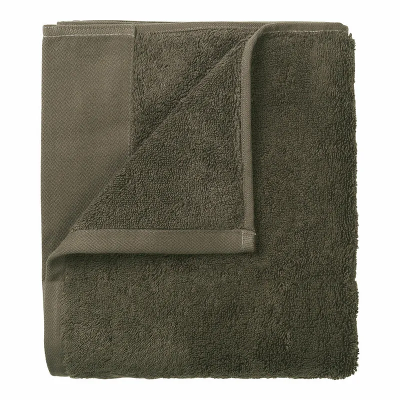 Blomus RIVA Gästehandtuch 4er Set, Gästetuch, Handtuch, Baumwolle, tarmac, 30 x 30 cm, 69128