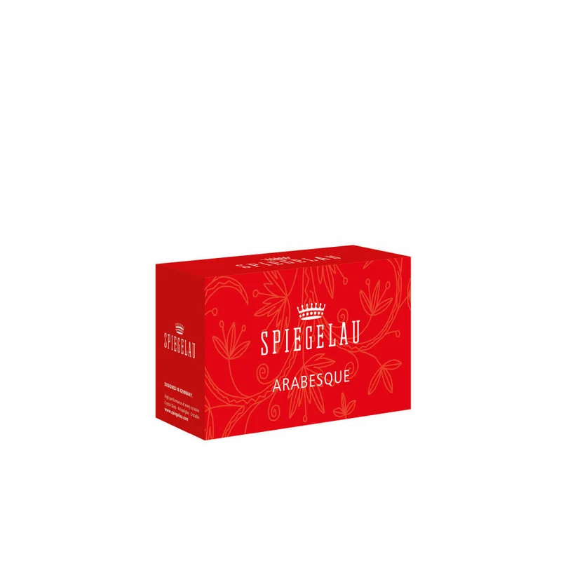 Spiegelau Becher 2er Set Arabesque, Trinkbecher, Kristallglas, Klar, 460 ml, 4192264