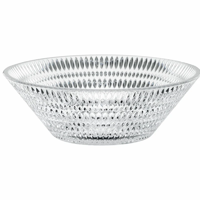 Nachtmann Schale Ethno, Schüssel mit Schliffmuster, Kristallglas, Klar, 27 cm, 105230
