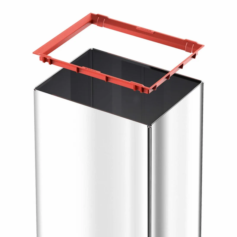 Hailo Mülleimer Big-Box Swing L, Großraum-Müllbehälter, Abfalleimer, Stahlblech, Schwarz, 35 L, 0840-141