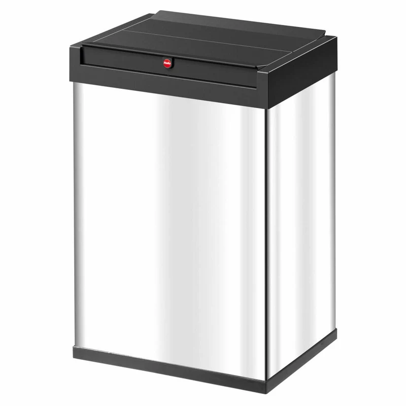 Hailo Mülleimer Big-Box Swing L, Großraum-Müllbehälter, Abfalleimer, Edelstahl, Aluminium, 35 L, 0840-111