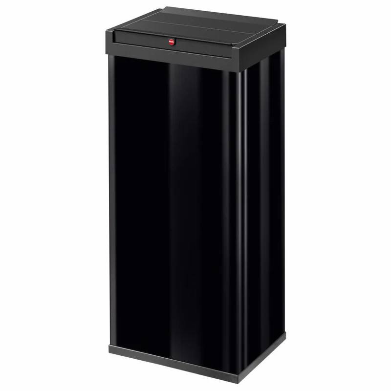 Hailo Mülleimer Big-Box Swing XL, Großraum-Müllbehälter, Abfalleimer, Stahlblech, Schwarz, 52 L, 0860-241