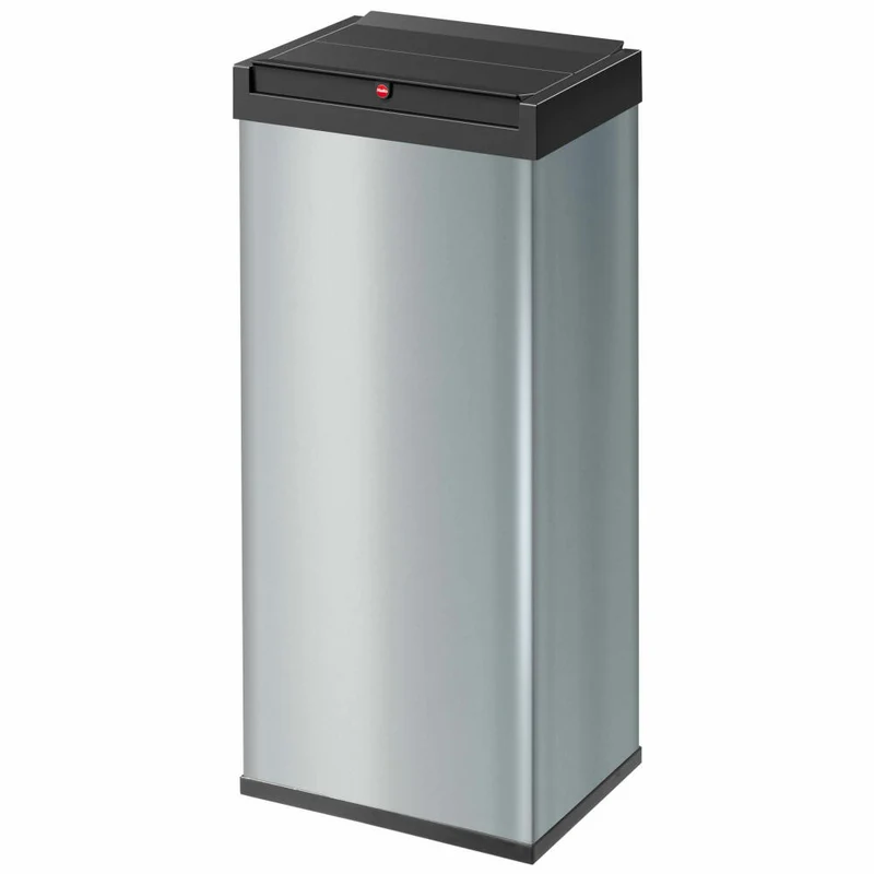 Hailo Mülleimer Big-Box Swing XL, Großraum-Müllbehälter, Abfalleimer, Stahlblech, Grau, 52 L, 0860-221