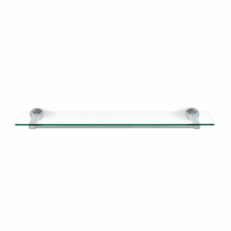 Blomus Areo Handtuchablage, Handtuchregal, Glasregal, Edelstahl Matt, Klarglas, L 76 cm, 68923