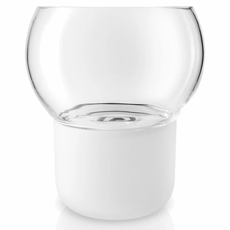 Eva Solo Orchideentopf, Blumentopf, Selbstbewässernd, Übertopf, Gefrostetes Glas/Glas/Nylon, Frost, Ø 15 cm, 568149