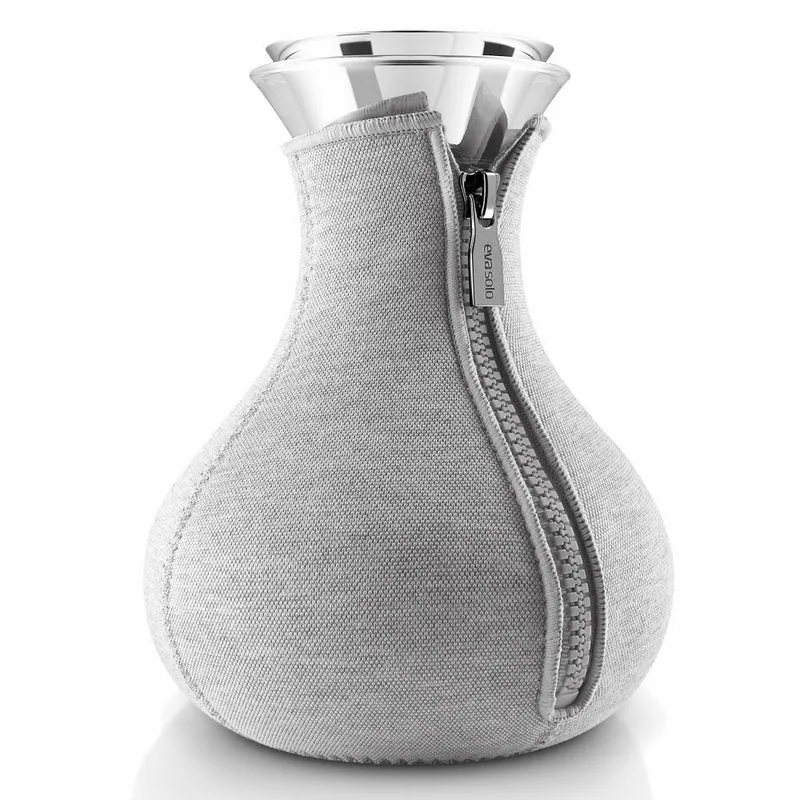Eva Solo Teezubereiter, Teekanne, Tee, Zubereitung, Teepot, Genießen, Glas/Silikon/Edelstahl/Neopren, Hellgrau, 1 L, 567488