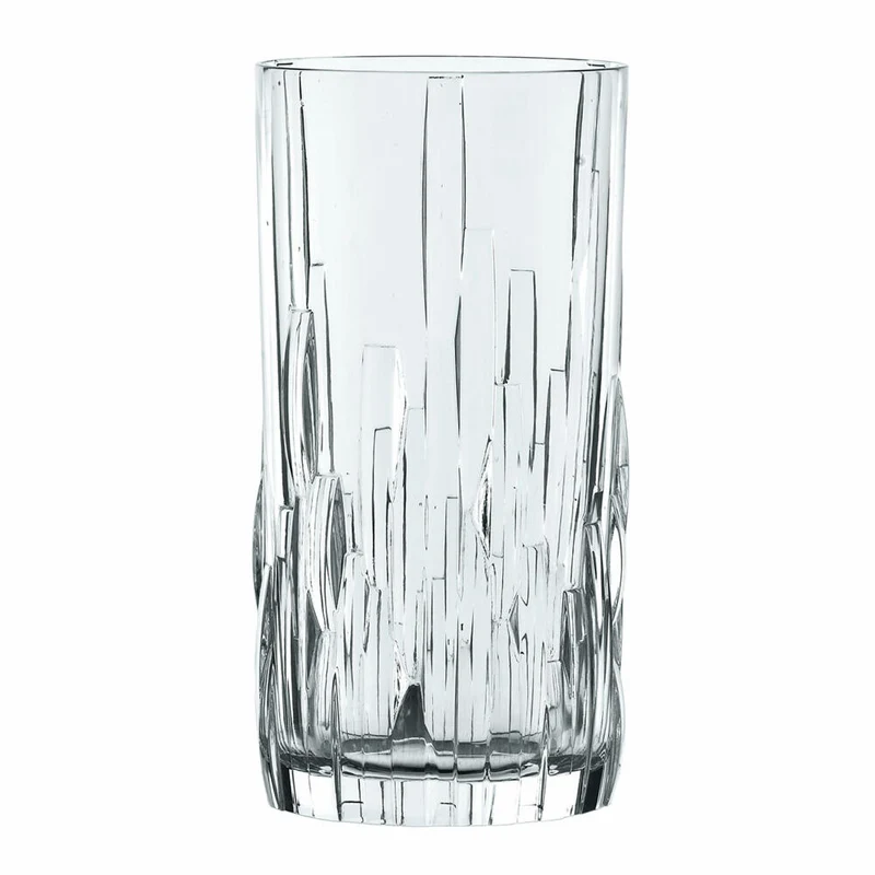 Nachtmann Shu Fu Longdrinkglas, 4er Set, Longdrinkbecher, Cocktailglas, Kristallglas, 360 ml, 0098064-0