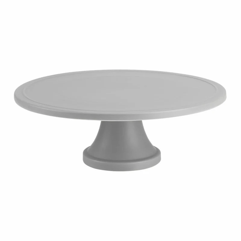 Birkmann Tortenplatte Trend, Kuchenplatte, Tortenständer, Keramik, Steingrau matt, Ø 31 cm, 443686