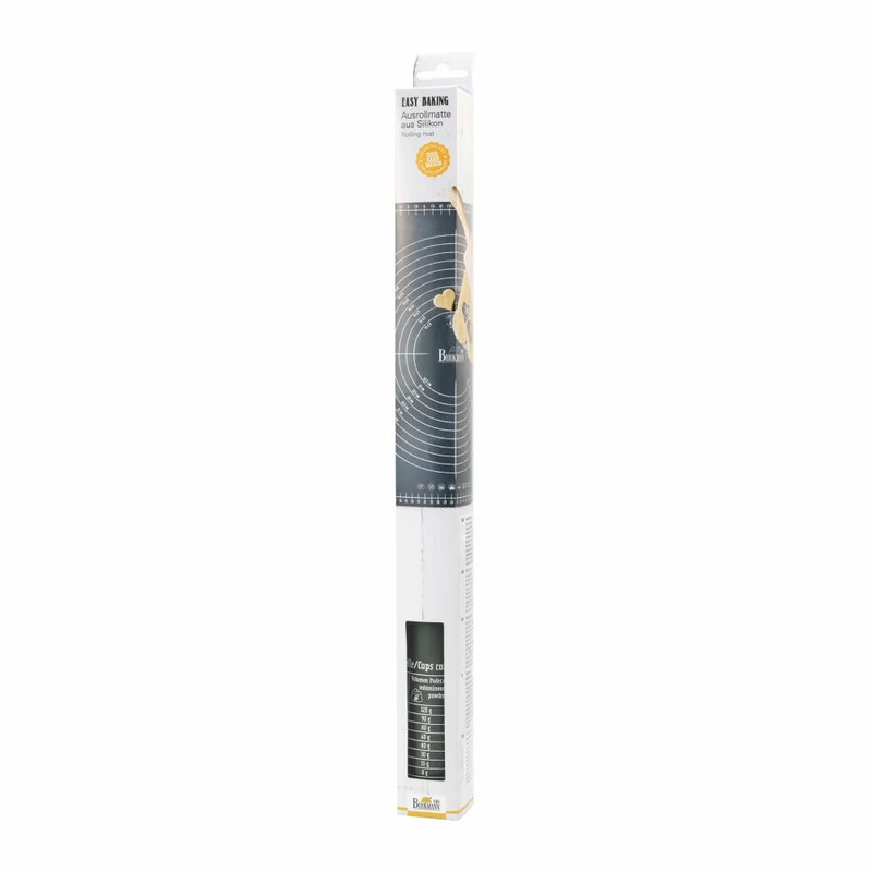 Birkmann Easy Baking Ausrollmatte, Backmatte, Küchenmatte, mit Druck und Skalierung, Silikon, 45 x 55 cm, 254305