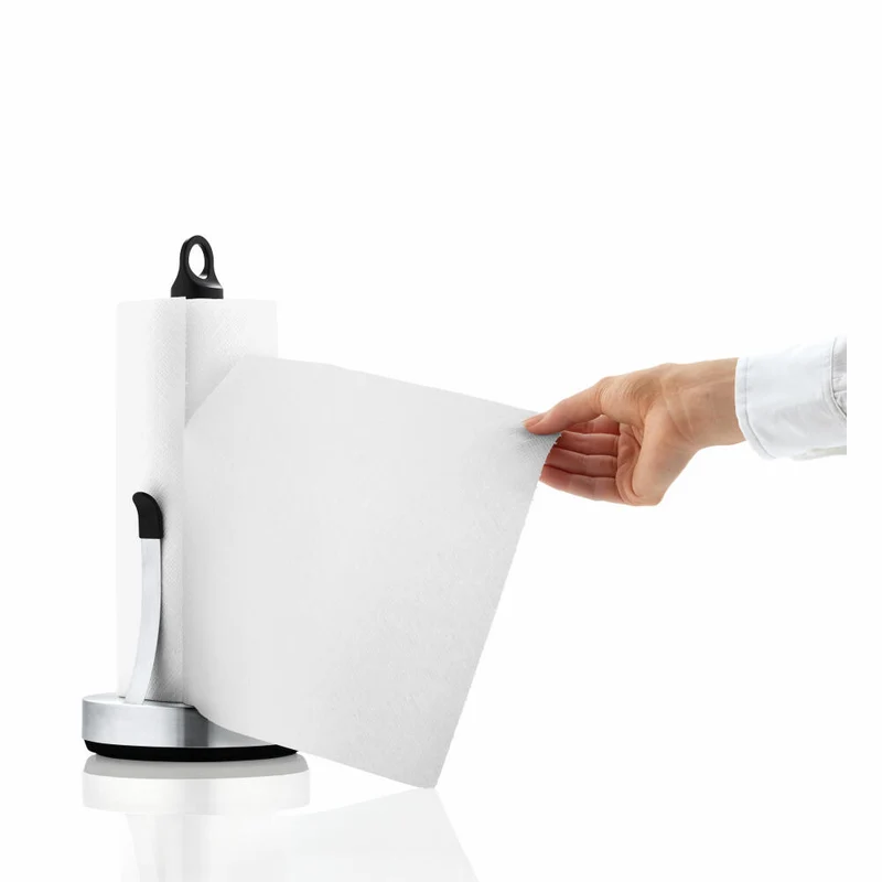 Blomus Loop Küchenrollenhalter, Rollenhalter, Folienspender, Edelstahl Matt, Ø 15 cm, 63651