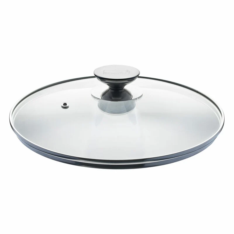 Berndes Spezialglasdeckel mit Edelstahlknauf, Sicherheitsglas, Transparent, Ø 32 cm, 007032