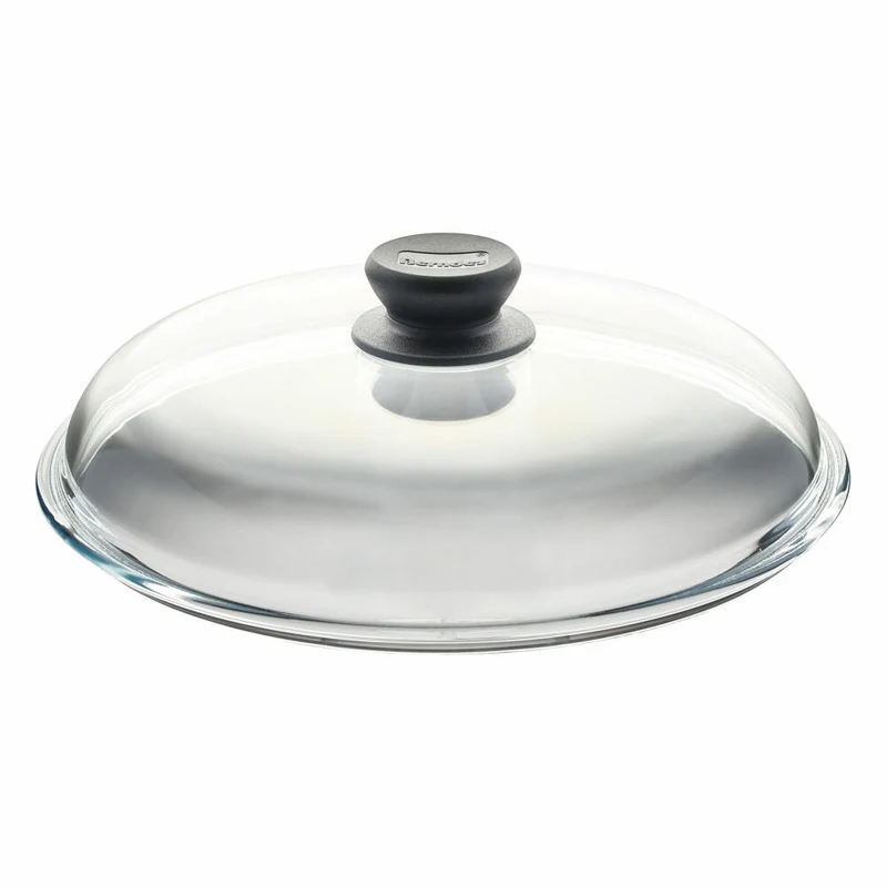 Berndes Gewölbter Glasdeckel mit Kunststoffknauf, Glas, Transparent, Ø 32 cm, 004432
