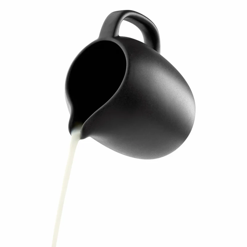 Eva Solo Nordic kitchen Kanne, Saftkanne, Milchkanne, Wasserkanne, Servierkanne, Feinsteinzeug, Schwarz, 0.5 L, 502798