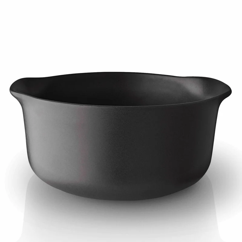 Eva Solo Nordic kitchen Schüssel, Schale, Servierschale, Salatschüssel, Feinsteinzeug, Schwarz, Ø 18.5 cm, 1.2 L, 502795