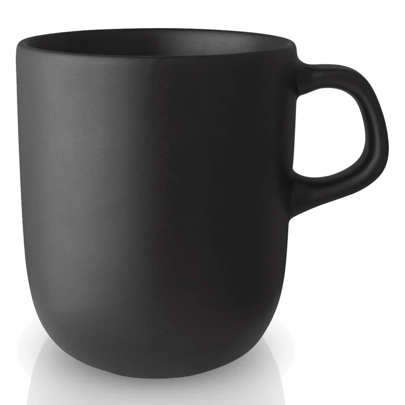 Eva Solo Nordic kitchen Tasse, Kaffeetasse, Teetasse, Küche, Feinsteinzeug, Schwarz, 300 ml, 502790