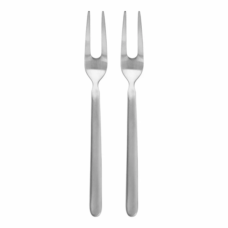 Blomus STELLA Set 2 Serviergabel, Besteck, Essbesteck, Tischbesteck, Edelstahl matt, Edelstahl, 63951
