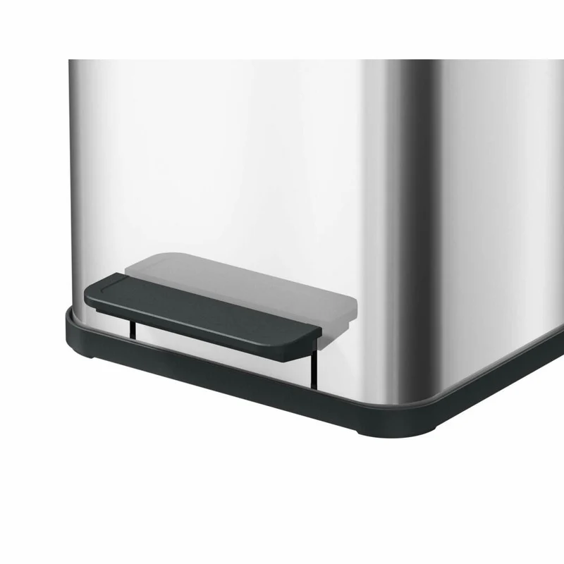Hailo Treteimer Öko uno Plus M, Abfalleimer, Mülleimer, Edelstahl, 17 L, 0619-200