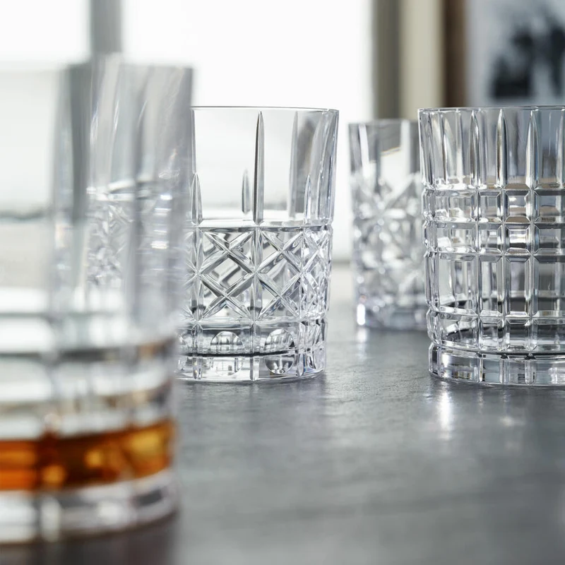 Nachtmann Highland Whiskyset, 5-tlg., Tumbler, Whiskyglas, Dekanter, Karaffe, Glaskaraffe, Kristallglas, 0098196-0