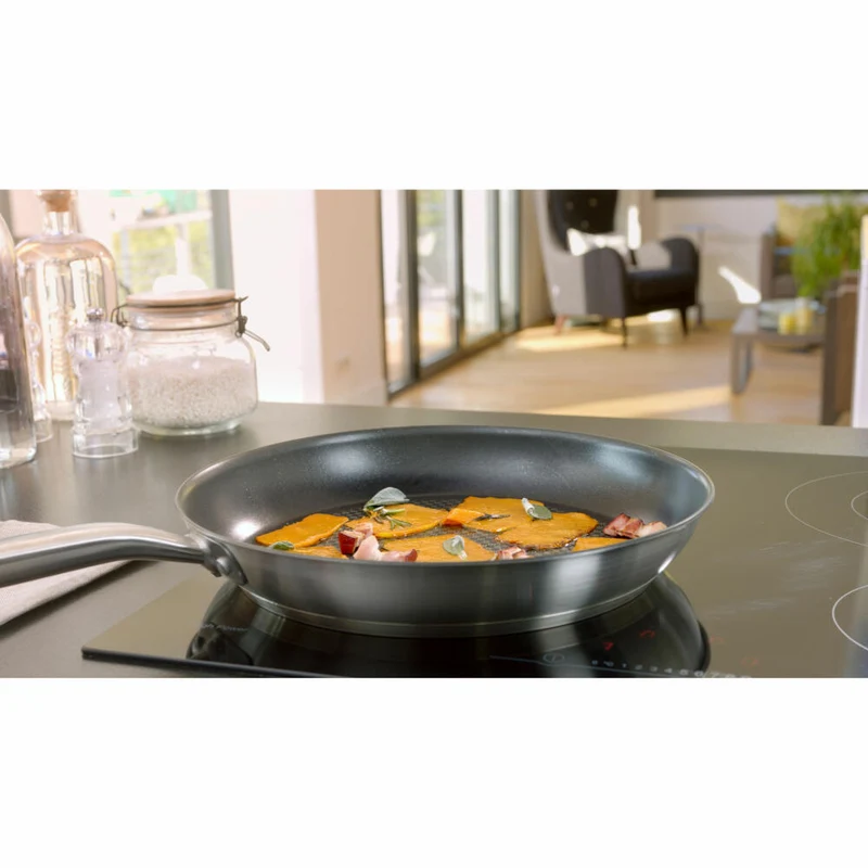Tefal Virtuoso Pfanne Unversiegelt, Bratpfanne, Induktionsgeeignet, Edelstahl, Ø 28 cm, E49206
