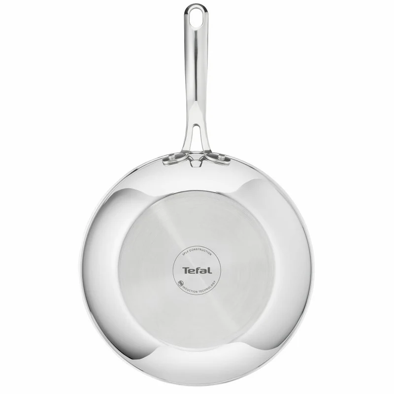 Tefal Eternal Mesh Wokpfanne, mit Deckel, Wok Pfanne, Induktionsgeeignet, Edelstahl, Ø 28 cm, E49716