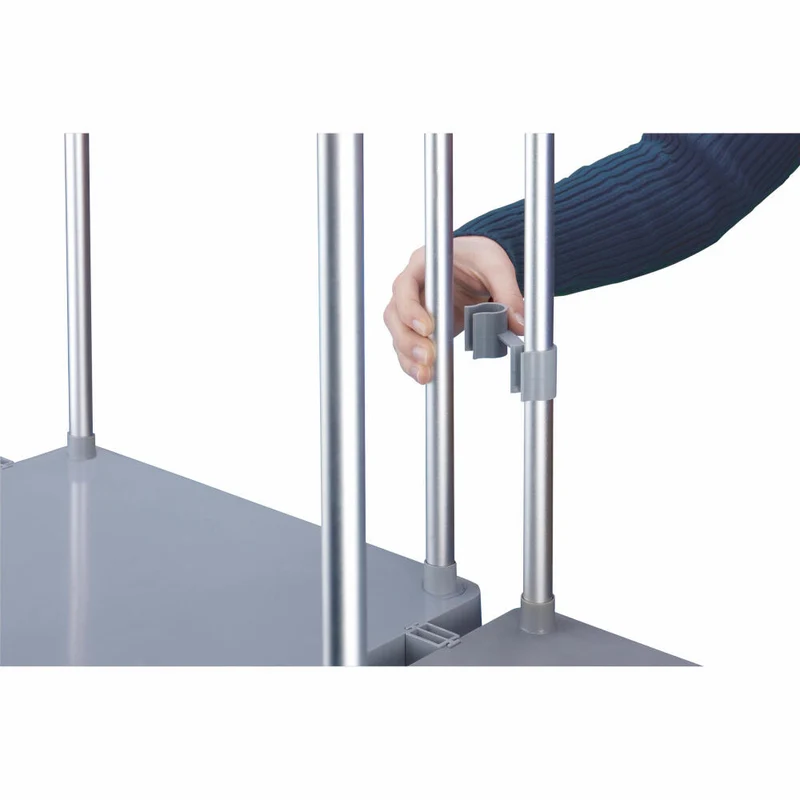 Hailo Müllsackständer ProfiLine MSS XXXL, Abfalleimer, Müllsackhalter, Aluminium, 120 L, 0912-110