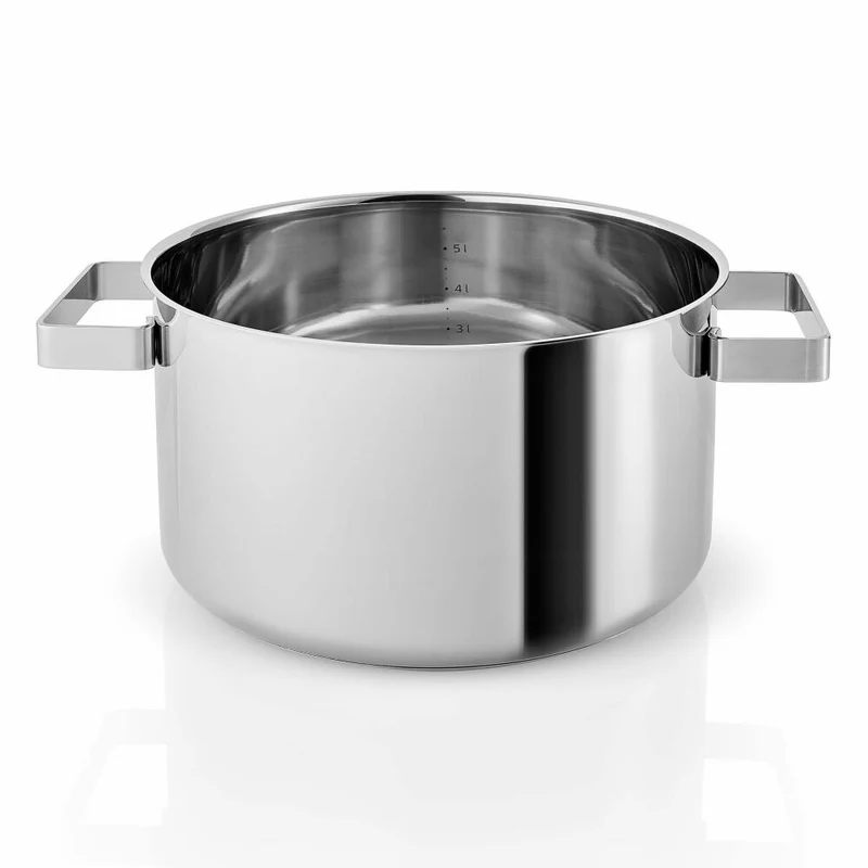 Eva Solo Nordic kitchen Topf, Kochtopf, Universaltopf, Suppentopf, Fleischtopf, Kochen, Edelstahl, Eiche, 6 L, 281260