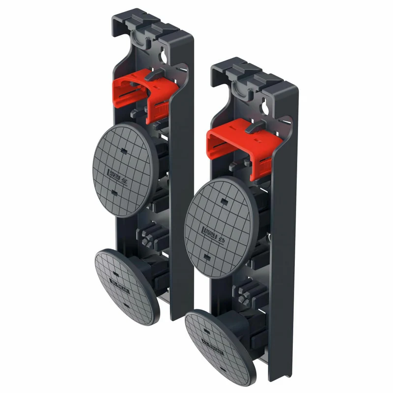 Hailo Wechselfuß-Set EasyClix Garden - Größe L, Leiterfüße, Leiterzubehör, Kunststoff, Schwarz, 9948-001