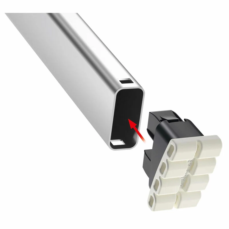Hailo Wechselfuß-Set EasyClix Living - Größe L, Leiterfüße, Leiterzubehör, Kunststoff, Schwarz, 9947-001