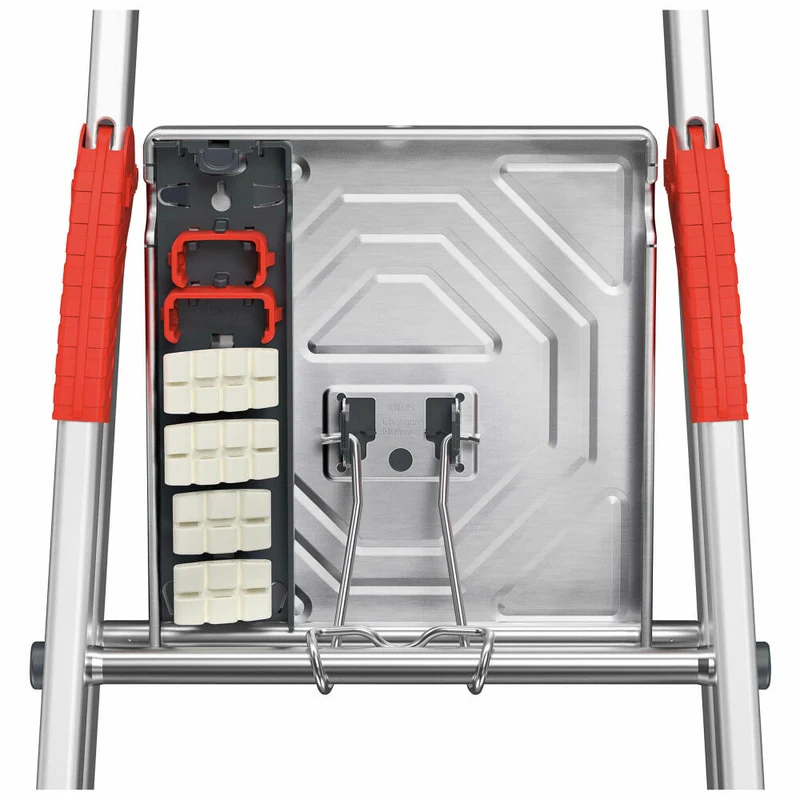 Hailo Wechselfuß-Set EasyClix Living - Größe L, Leiterfüße, Leiterzubehör, Kunststoff, Schwarz, 9947-001