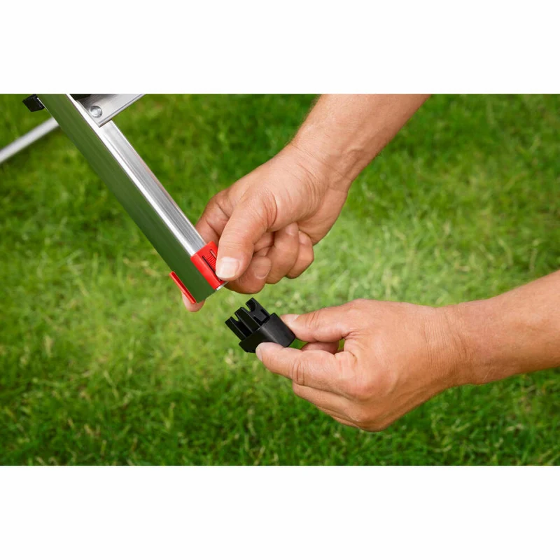 Hailo Wechselfuß-Set EasyClix Living - Größe L, Leiterfüße, Leiterzubehör, Kunststoff, Schwarz, 9947-001