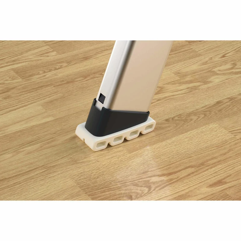 Hailo Wechselfuß-Set EasyClix Living - Größe L, Leiterfüße, Leiterzubehör, Kunststoff, Schwarz, 9947-001
