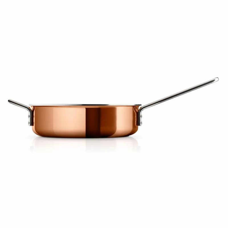 Eva Solo Sautierpfanne, Bratpfanne, Pfanne, Sauteuse, Stielsauteuse, Kochen, Kochzubehör, Kupfer/Edelstahl, Ø 24 cm, 271011