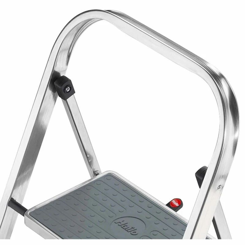 Hailo Trittleiter K70 StandardLine, Klappleiter, Aluminium, Schwarz, 2 Stufen, 4392-801