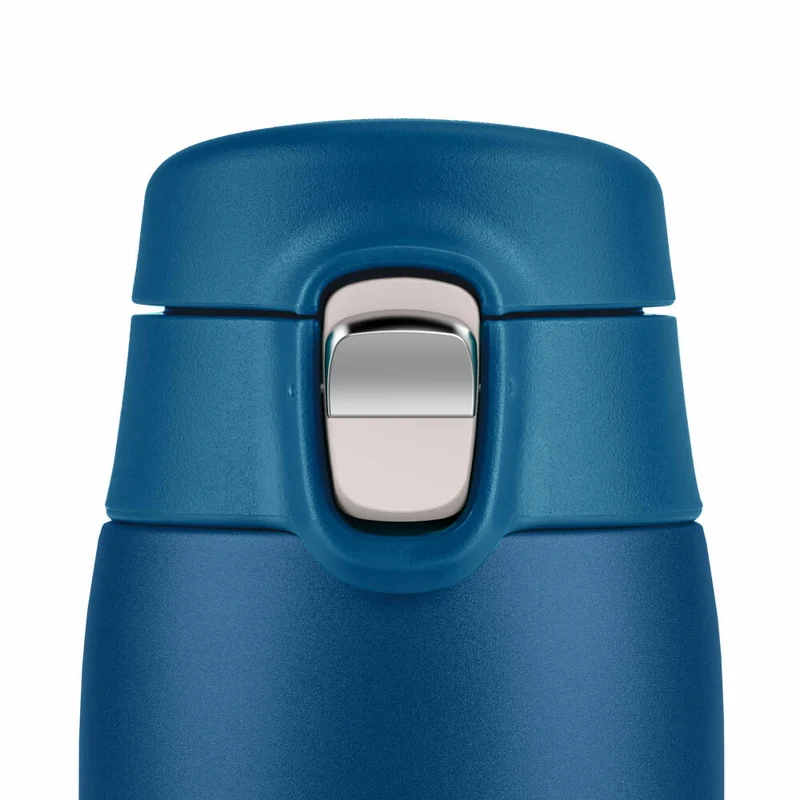 EMSA Travel Mug Light Isolierbecher, Isobecher, Iso Becher, Thermobecher, Edelstahl, Blau, 0.4 L, N21509