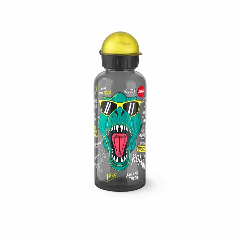 EMSA Teens Tritan Trinkflasche Dino, Wasserflasche, Flasche, Kinder, Kunststoff, 0.6 L, N30603